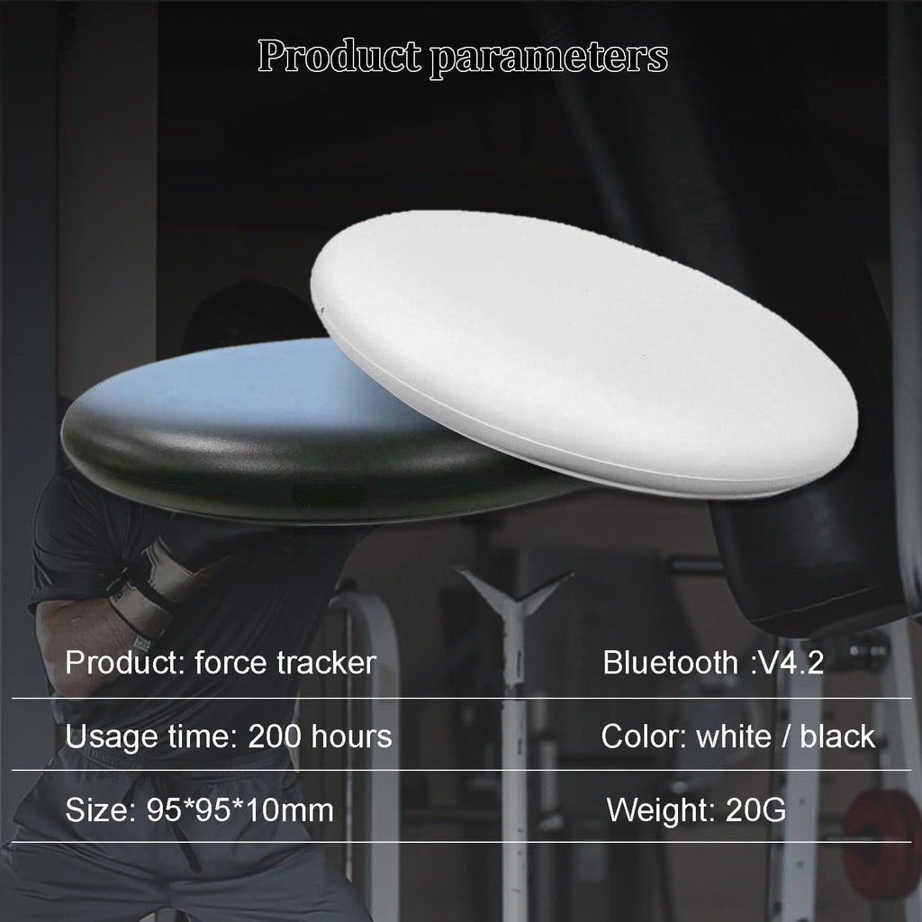 Real-Time Punch Power Tracker with 200H Runtime | Smart Boxing Sensor with App | Voice Feedback & Data Charts for Heavy Punching Bags, Boxing & Kickboxing Black