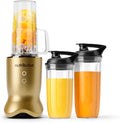 nutribullet® Ultra Personal Blender, 1200W, for Smoothies Shakes & Protein - Quietest Single-Serve Blender with Titanium Coated Blades, 3 BPA-Free Cups (32oz + 24oz), To-Go Lids, Dishwasher Safe
