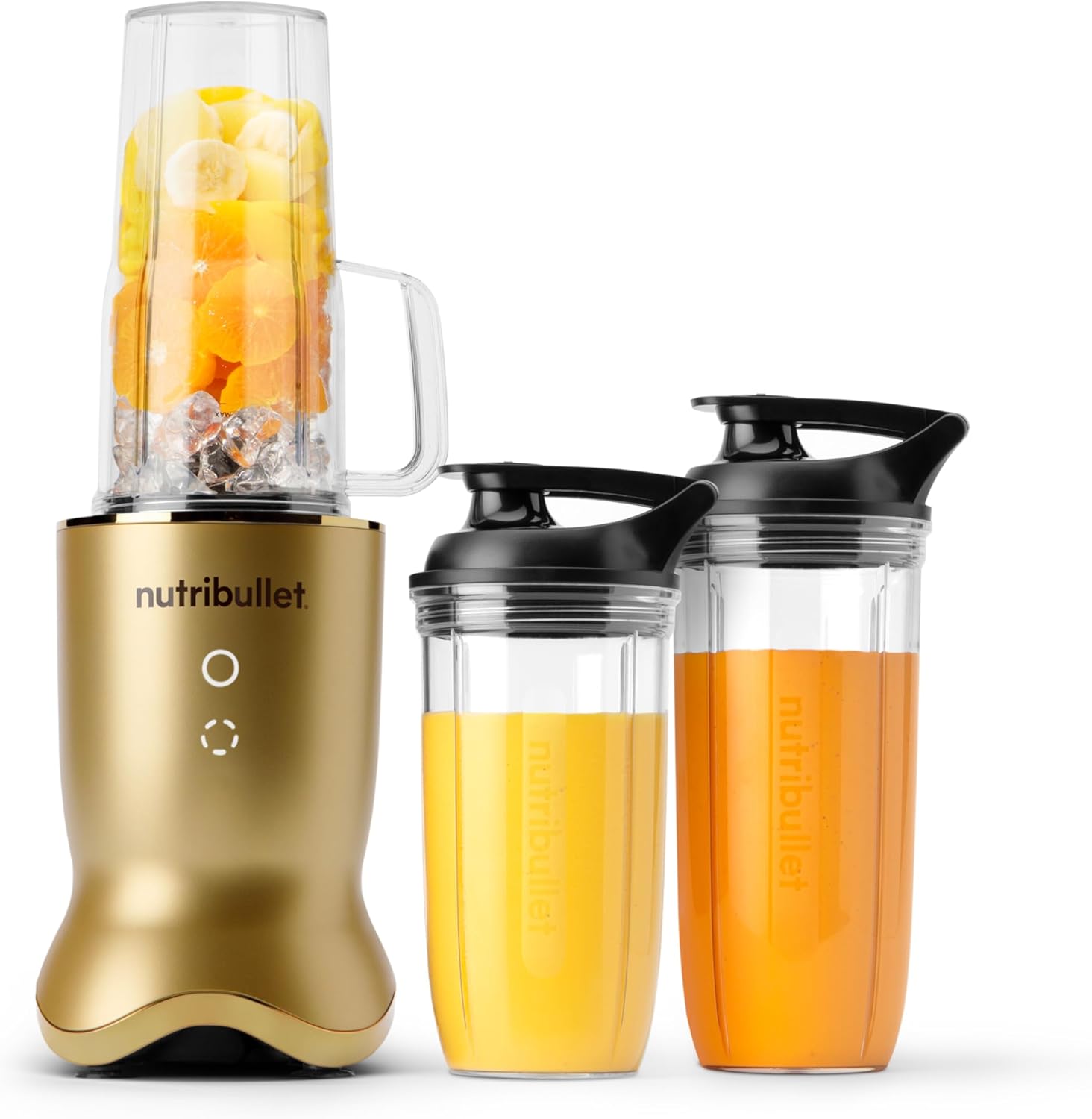 nutribullet® Ultra Personal Blender, 1200W, for Smoothies Shakes & Protein - Quietest Single-Serve Blender with Titanium Coated Blades, 3 BPA-Free Cups (32oz + 24oz), To-Go Lids, Dishwasher Safe