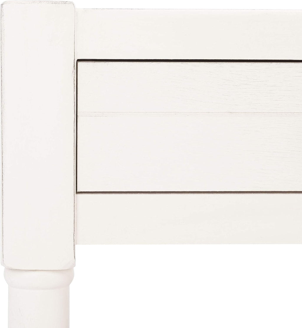 Safavieh Home Collection Filbert Distressed White 2-Drawer Bottom Shelf Coffee Table COF5703A