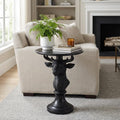 Sculptural Deer Head Side Table, Artistic Animal End Table with Faux Marble Top, Modern Accent Table for Living Room Bedroom, Unique Home Decor Gift for Housewarming, 19.69' W x 25.59' H