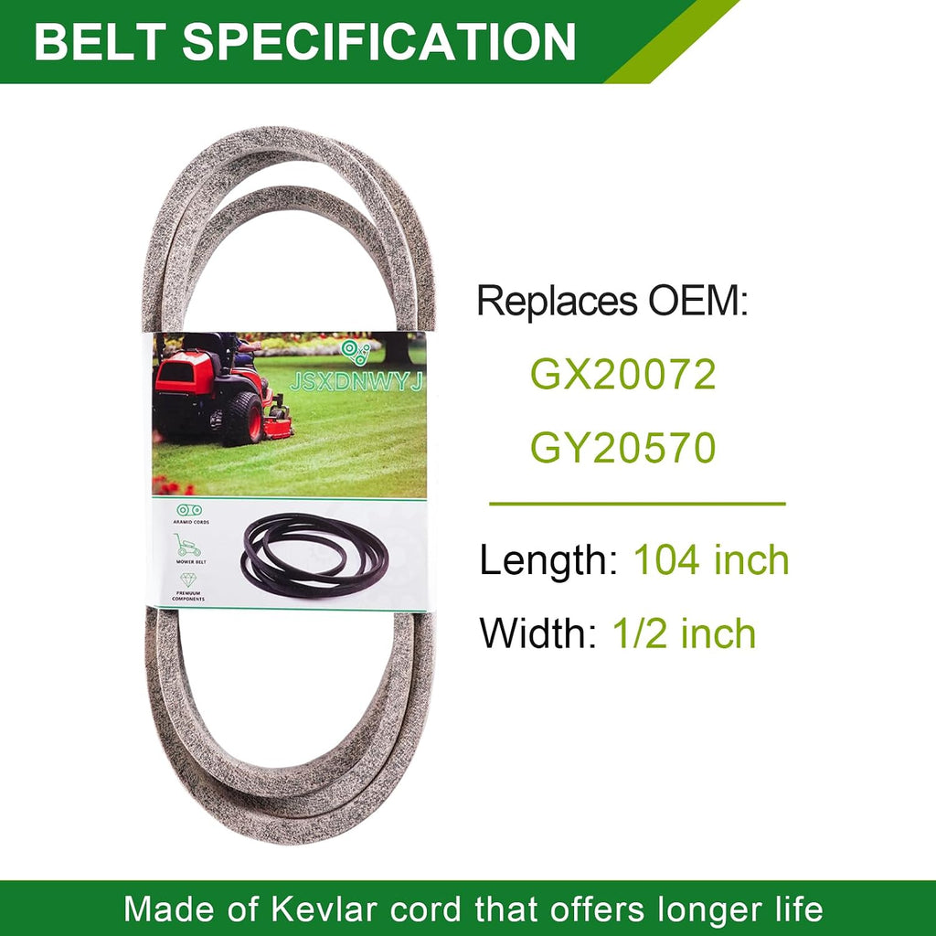 42 Inch Mower Deck Rebuild Kit - Fits John Deere D100 D105 D110 D130 LA100 LA105 LA110 LA115 LA120 LA125 LA135, Spindles(GY21098) Blades(GY20850) Idler Pulley(GY20110 GY20067 GX20367) Belt(GX20072)