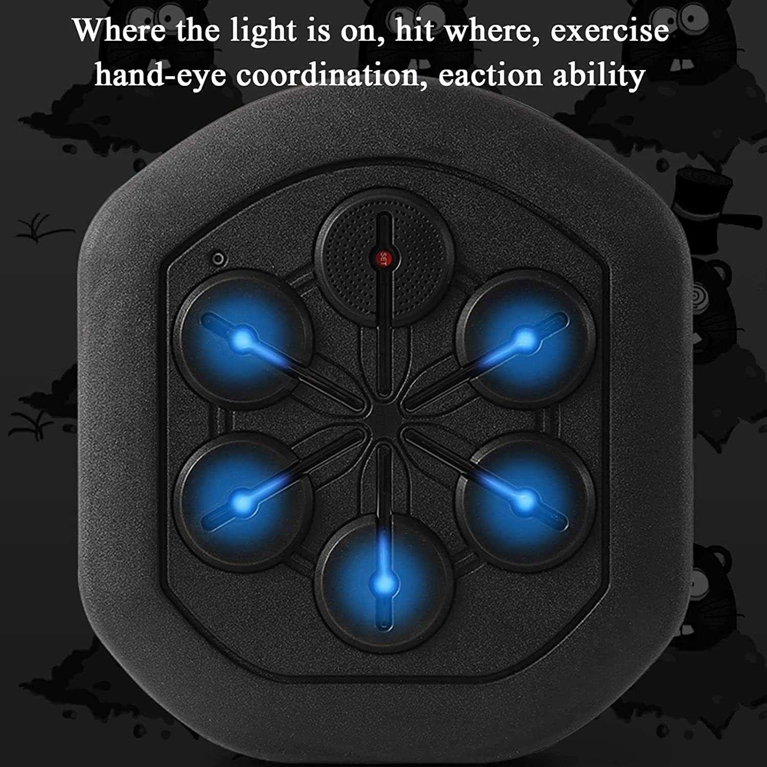 Music Punching, Home Music Boxing Machine Musical Boxing Machine for Wall, Electronic Boxing Practice Wall Target Smart Music Boxing Machine with Gloves