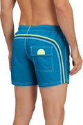 SUNDEK Mens Elastic Waist Boardshort, Swim Trunks 14' Length 5' Inseam
