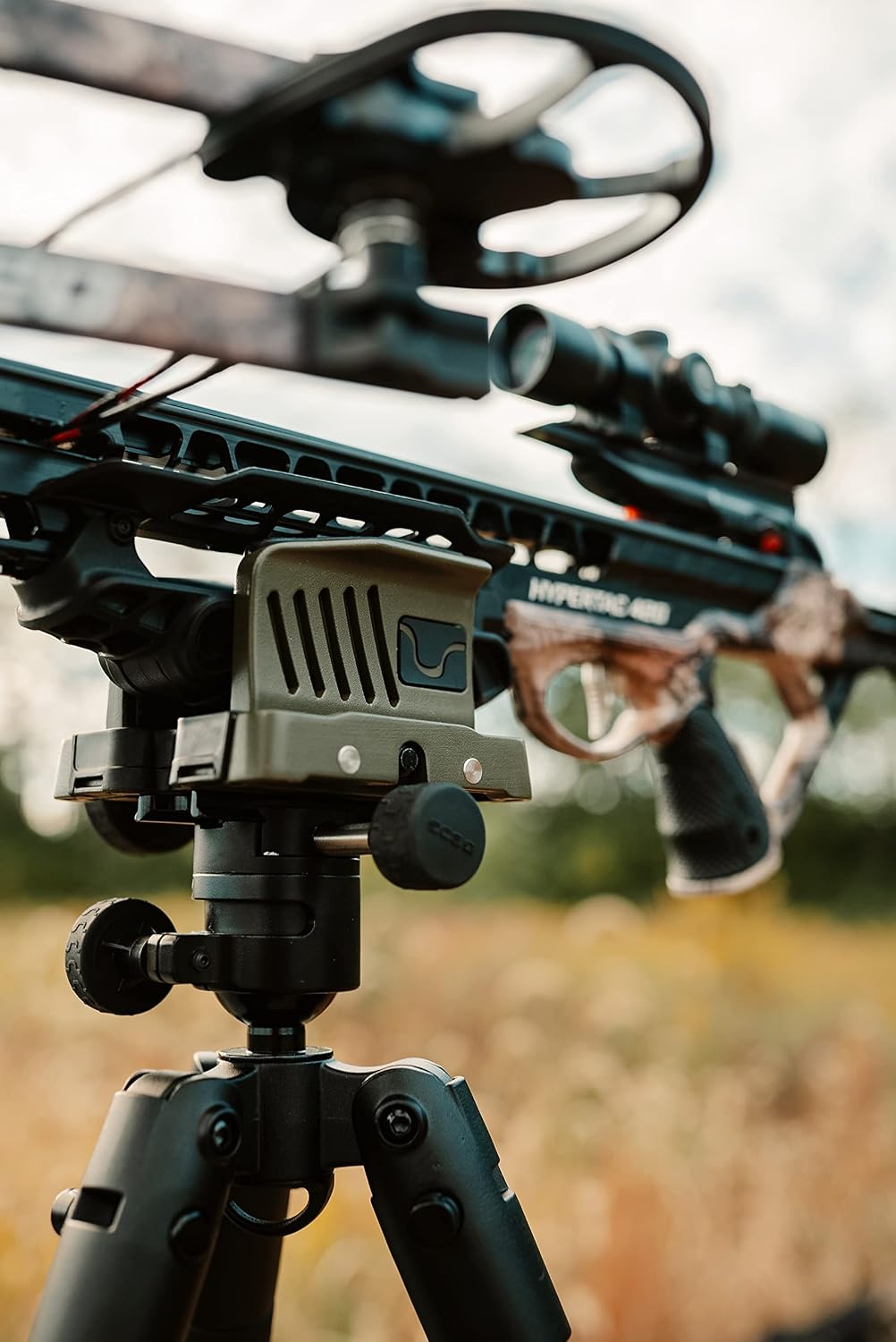 BOG DeathGrip Aluminum Tripod with Durable Frame, Lightweight, Stable Design, Bubble Level, Adjustable Legs, Shooting Rest, and Hands-Free Operation for Hunting, Shooting, and Outdoors