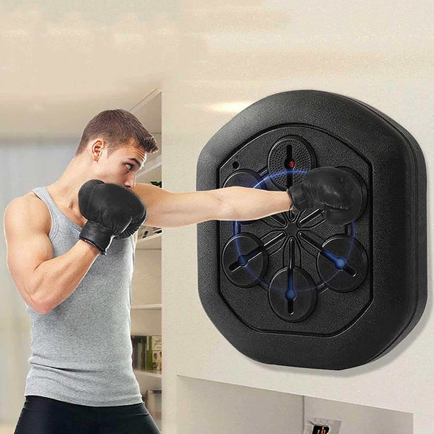 Music Boxing Machine, Smart Music Boxinghine,Musical Boxinghine,Punching Bag Training Equipment Music Speed Response Coordination for Children and Adults