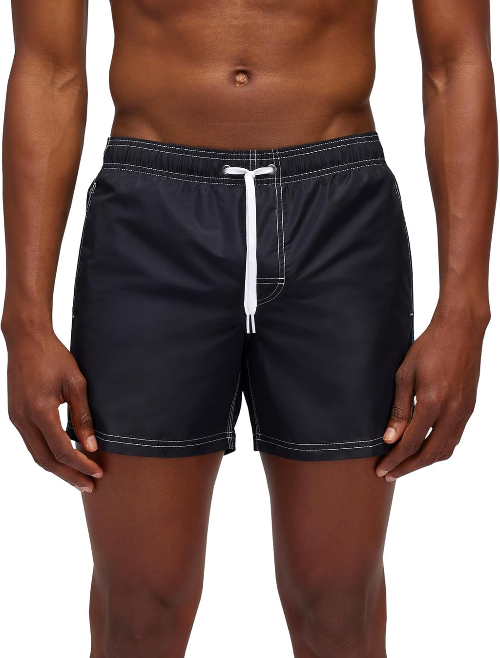 SUNDEK Mens Elastic Waist Boardshort, Swim Trunks 14' Length 5' Inseam