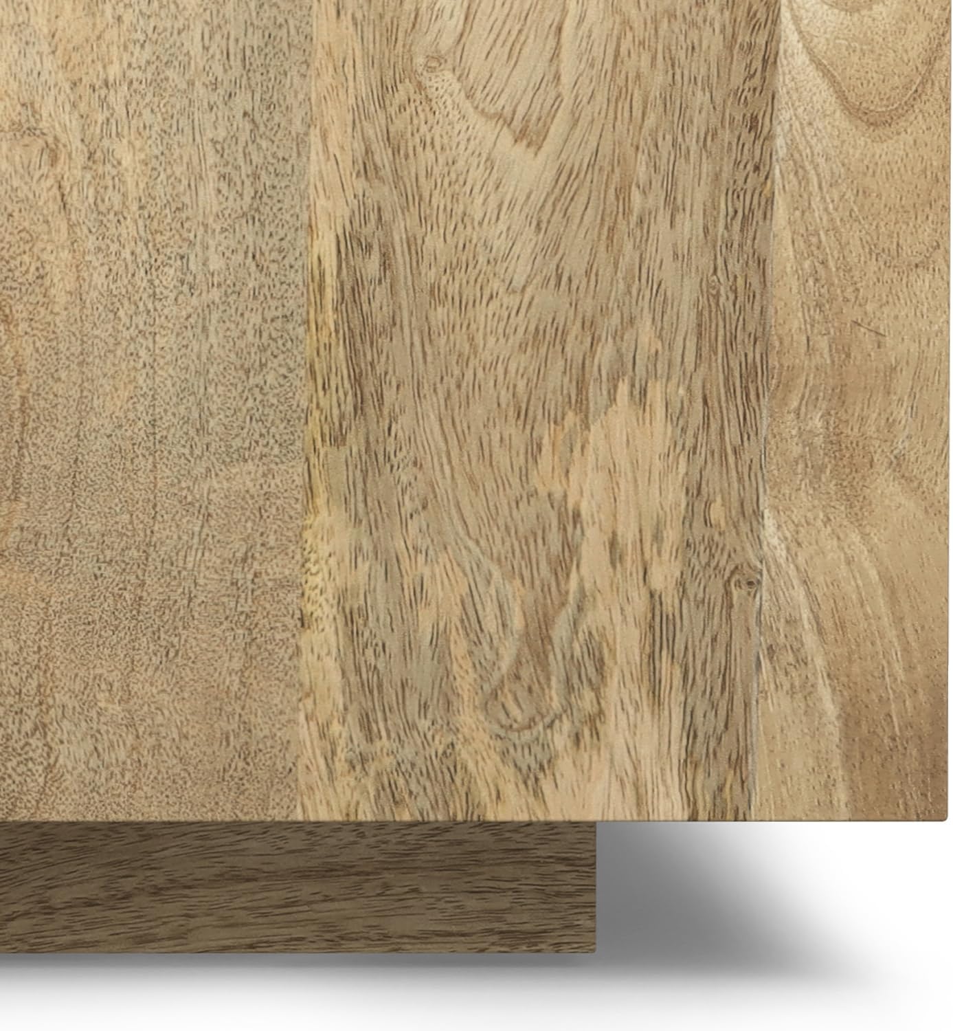 SIMPLIHOME Lockhart Square Coffee Table - 30 inch Wide Solid Mango Wood Living Room Table in Natural, Modern Cocktail Table for Family Room with Large Surface and Low Profile, Assembled