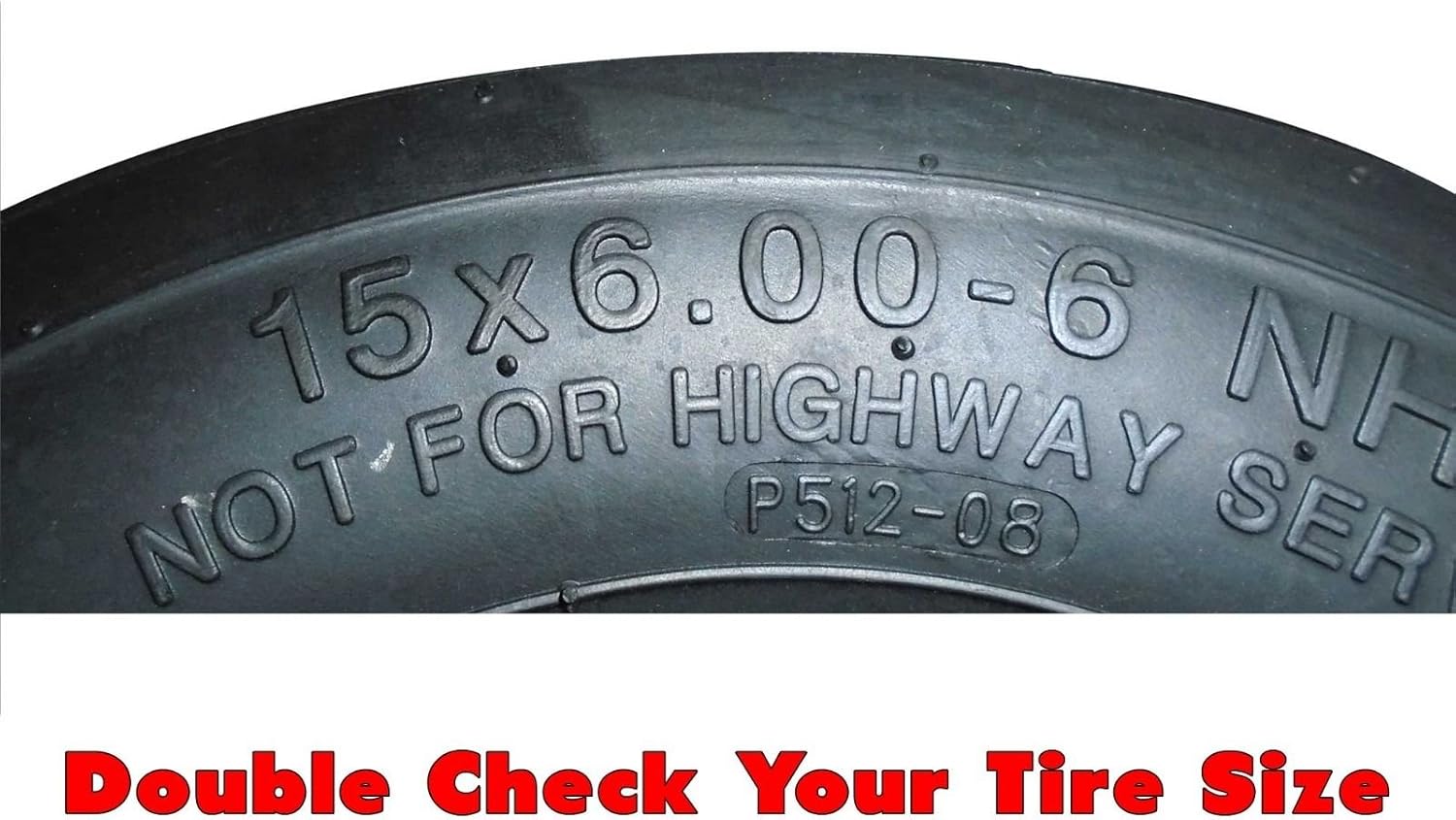 (2) Pneumatic Tire Assemblies 15x6.00-6 Fits Kubota ZD321 ZD323 ZD326 K3181-18032