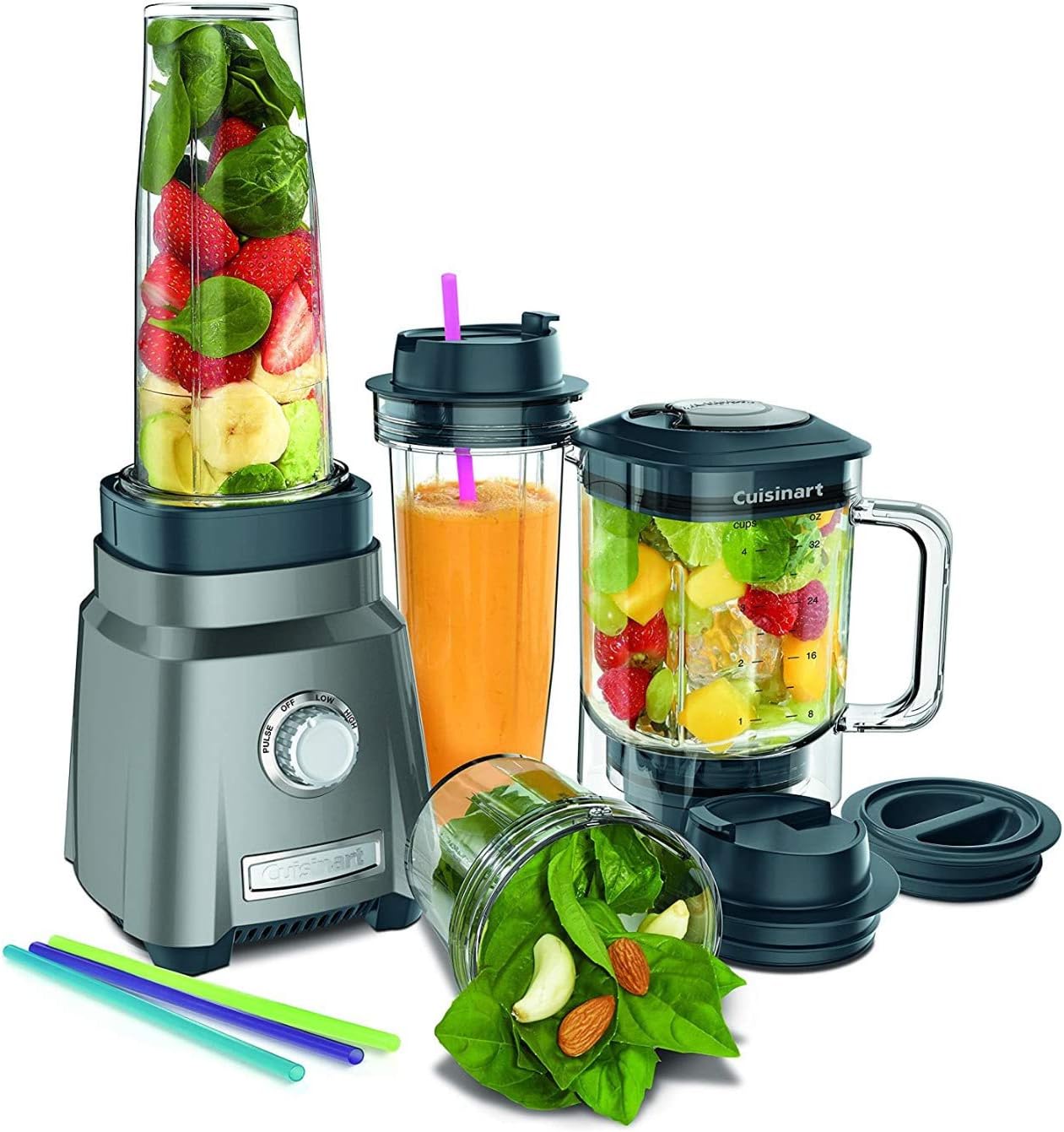 Cuisinart CPB-380P1 Hurricane Compact Juicing Blender, Gunmetal