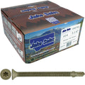 Jake Sales #14x3-1/4 Reamer Tek Torx/Star Head Self-Drilling Wood to Metal Screws - for Flatbeds, Trailers or Fastening Wood to Steel - T-30 Torx Screw Head (Full Box - 1000 Screw Count)