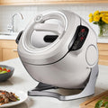 2000W Commercial Food Processor & Automatic Cooker - 6L Stainless Steel Pot with 360° Rotation, 3D Heating & 3 Speed Modes for Stir Frying/Soup/Rice, Home & Restaurant Kitchen Appliance
