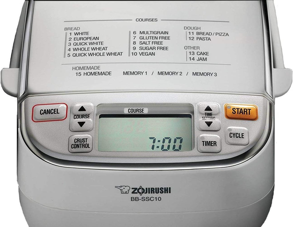 Zojirushi BB-SSC10WZ Home Bakery Maestro Breadmaker, Premium White