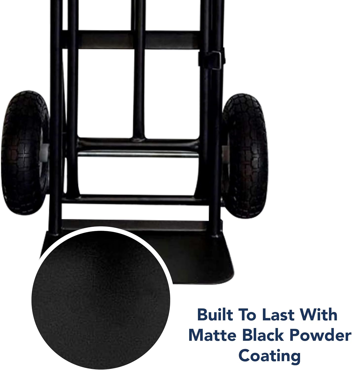 Olympia Tools 800 Lb Sack Hand Truck with Folding Nose, D Handle and 10' Pneumatic Wheels for Home and Office Use