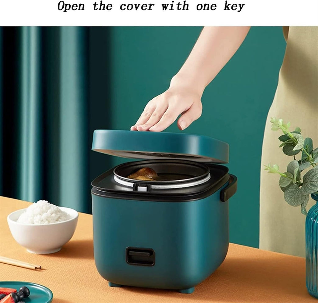 THEGA Rice Cooker - Mini Rice Cooker, Home Kitchen Appliances 2-Layer Heating Food Steamer, Multifunction Meal Cooking Pot, Cooking Pot with Non-Stick Coating, Kitchen Cookware Pot (Color : Green)