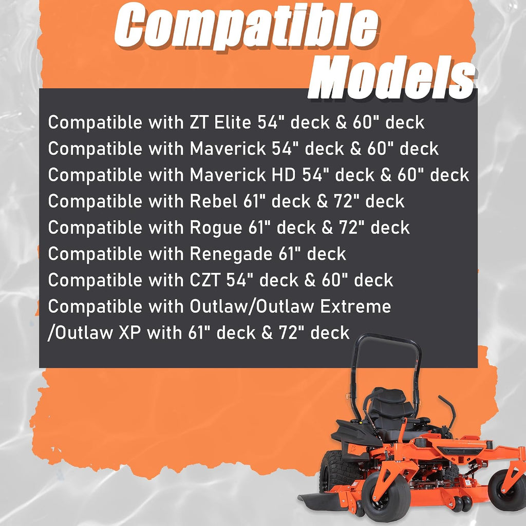 ACS6000B Mower Chute Blocker Compatible with Bad Boy Mowers Maverick ZT Elite CZT 54'/ 60', Rogue Rebel Outlaw 61'/ 72' Mower Discharge Shield 088-6000-00