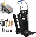 Electric Stair Climbing Dolly, 1250W Electric Stair Climbing Hand Truck, 900lbs Max Load Capacity, 3 Mode Folding Stair Climber Hand Trucks with Telescopic Handle for Moving (Black/Big Wheel)