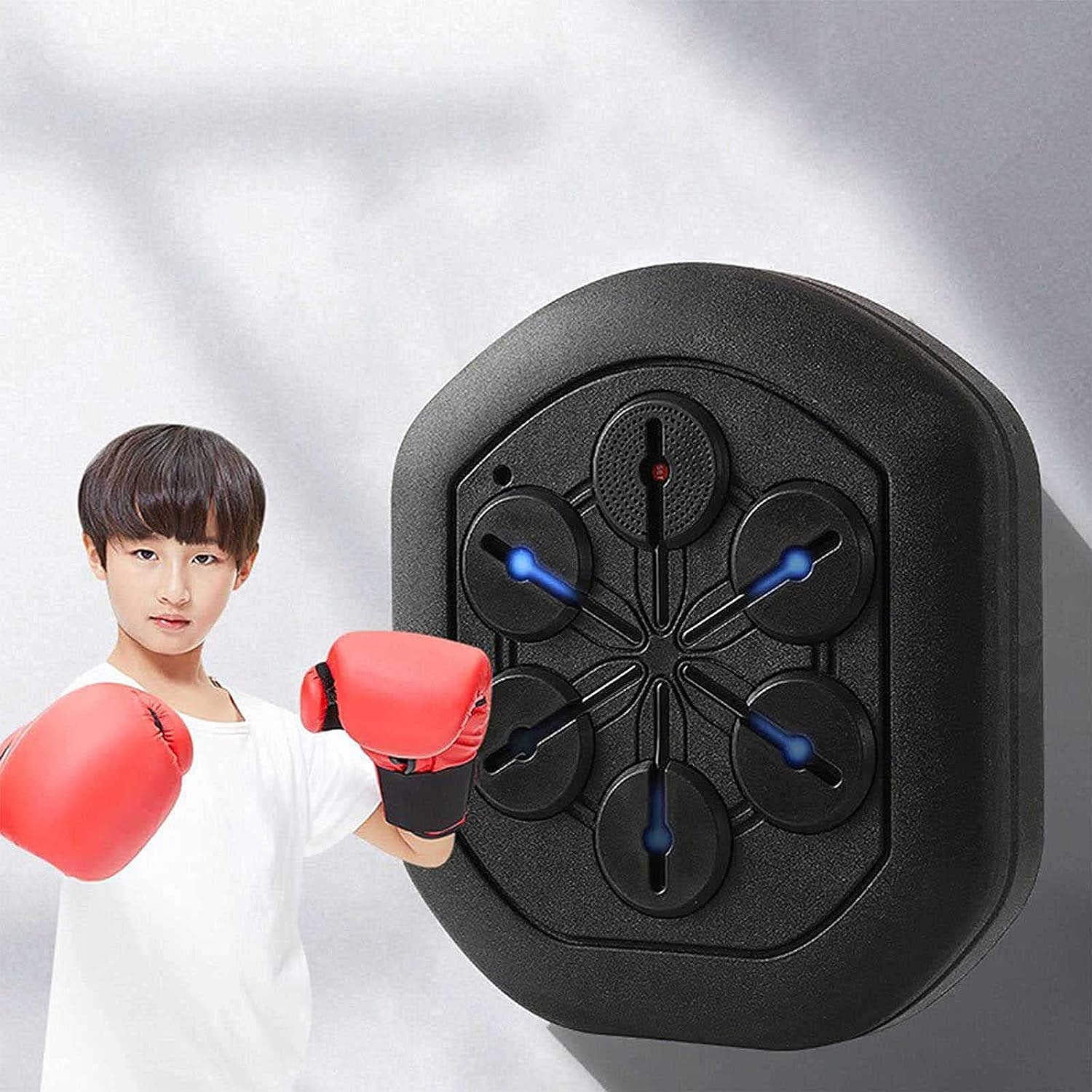 Music Boxing Machine, Musical Boxinghine,Lighted Music Boxinghine Wall Mounted, Rechargeable Connected Boxing Equipment,Boxing Reaction Target Boxinghine