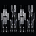 4 Sets 10 Arms Acrylic Candelabra Wedding Centerpiece,33.7Inches Floor Clear Candlesticks Holder with Acrylic Shade for Baby Shower Event Dinner Party Decoration(Fit 0.8Led Candles)