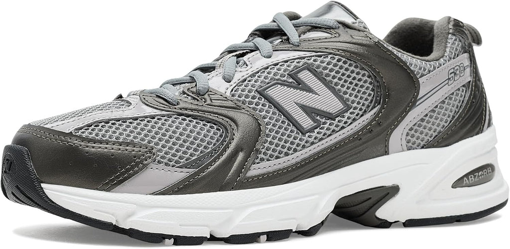 New Balance Unisex 530 Black Metallic/Truffle Salt Men 8 Women 9.5 Medium