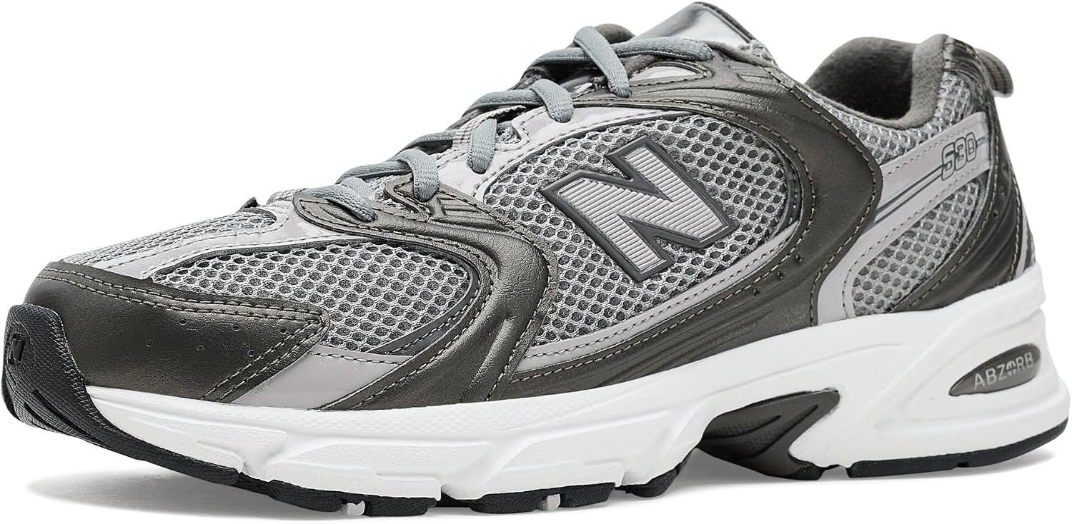 New Balance Unisex 530 Black Metallic/Truffle Salt Men 8 Women 9.5 Medium