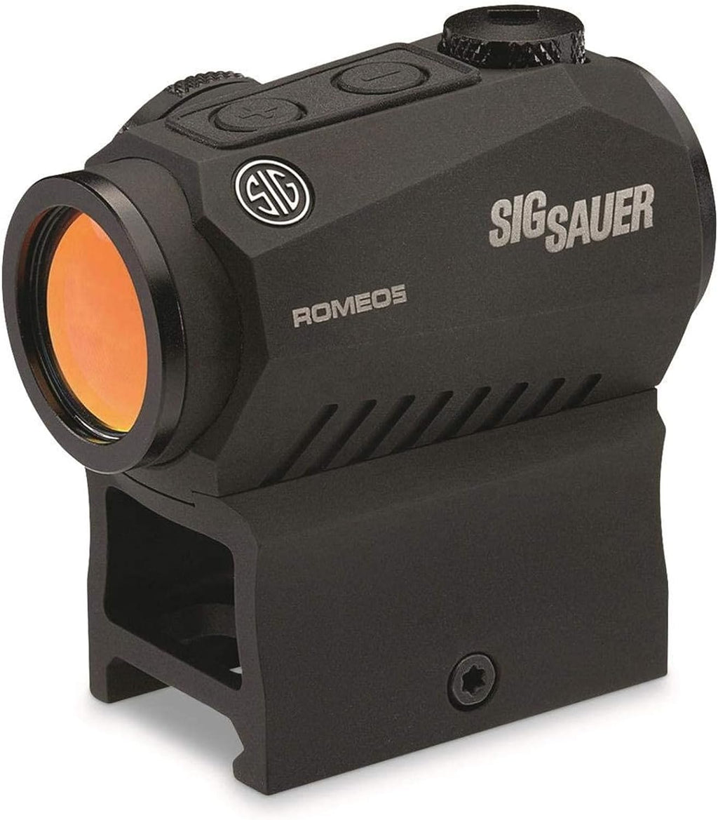 SIG SAUER ROMEO5 GEN I & GEN II 2 MOA Dot Sight - 1x20mm Compact Durable IPX-7 Waterproof Shooting Rifle Sight with Parallax-Free Optical Design & 12 Illumination Settings