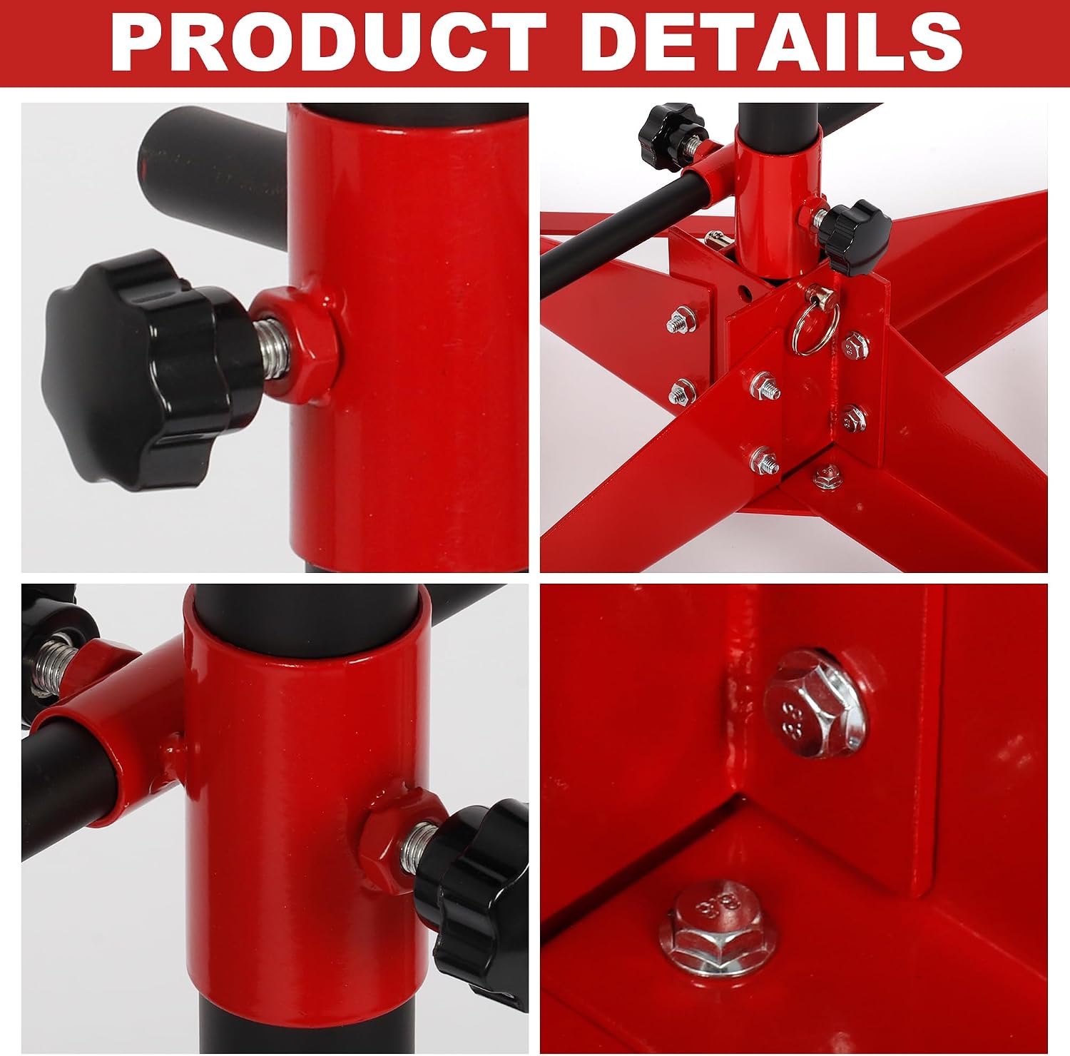 Panel Tree Automotive Paint Stand with 6 Hook Levers, 47 Inch Panel Holder wtih Adjustable Center Post, Paint Rack for Hang Automotive Doors, Fenders, Bumpers