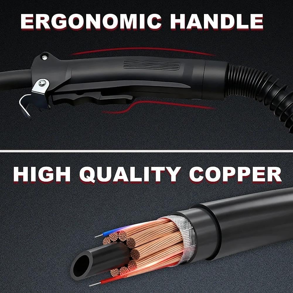 10ft MIG GUN Replacement for Tweco Fusion 140 180 for ESAB Rebel EMP 205ic 210 215ic & Fabricator 141i W1003141 & EM 210 & FIREPOWER 1444-1200 FP-200 MIG welder