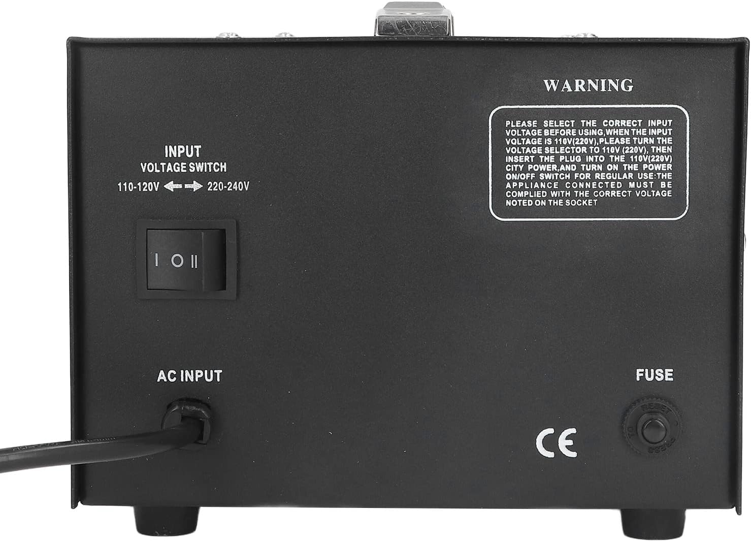 1000W Voltage Converter, Overload Power Supply, Pure Copper Transformer for Home Appliances, 110V to 220V, 220V to 110V, Portable, Multiple Protection, Easy Storage