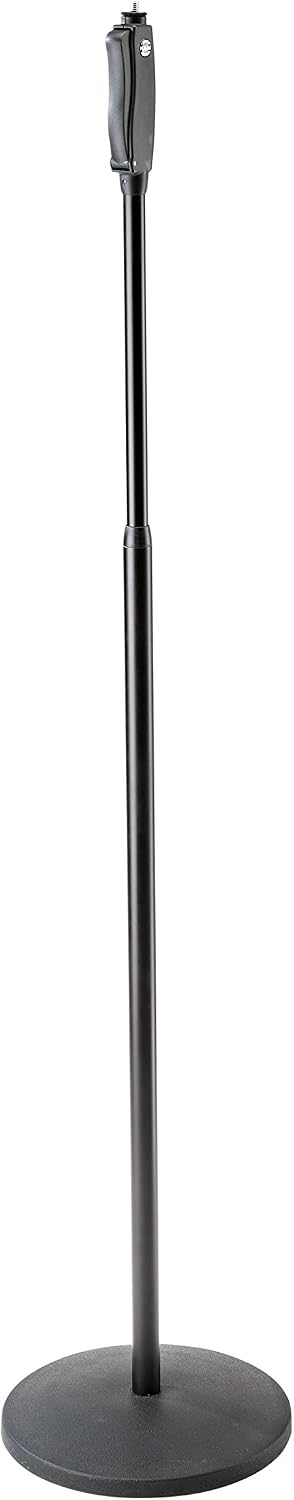 K&M High-tech Micro Performance Microphone Stand - 26250 - EU Version - Black Round Base - Silent Height Adjustment