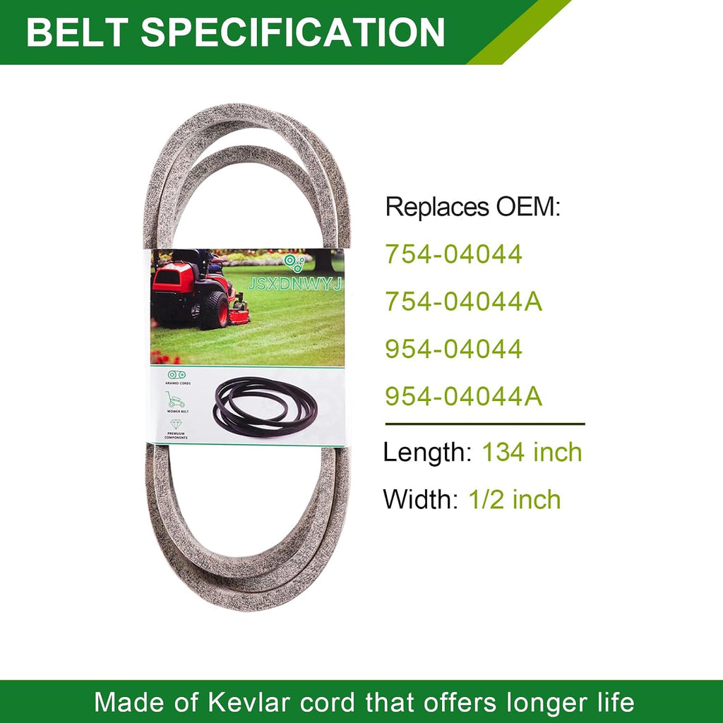 50 Inch Mower Deck Rebuild Kit - Fits 50' Deck Cub Ca det RZT-50 RZT-50VT White Outdoor ZT-50, 3 Spindles(618-04126) + 3 Blades(942-04053C) + 1 Belt(754-04044)