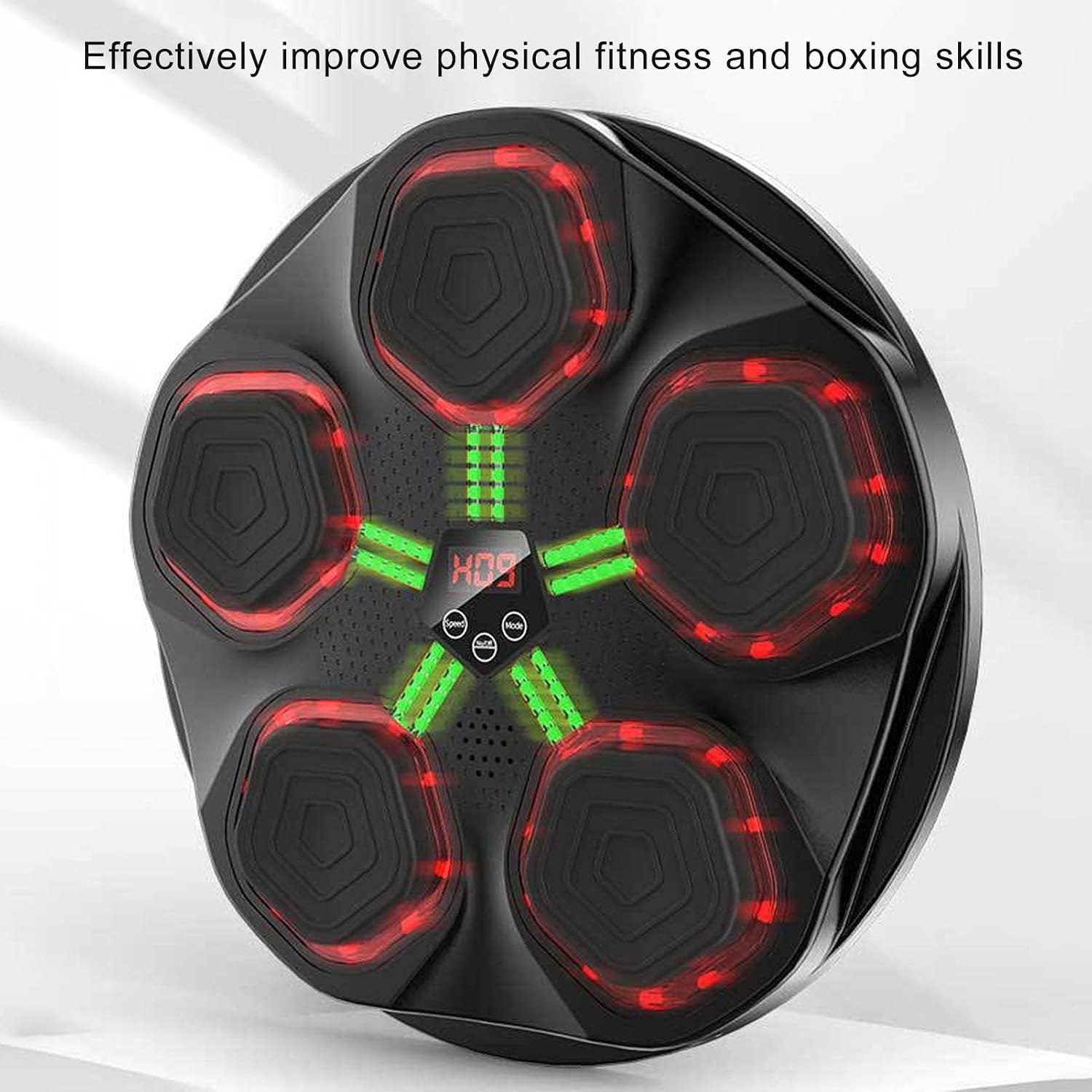 Musical Boxing Machine, Smart Boxing Machine Wall Mounted Target Effective Training Real Time Training Equipment Electronic Wall Target Game for Kids Adults