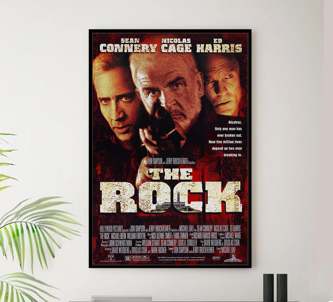 The Rock - 1996 - Sean Connery - Vintage Classic Movie Poster-24 x 36 Inches - (Framed)