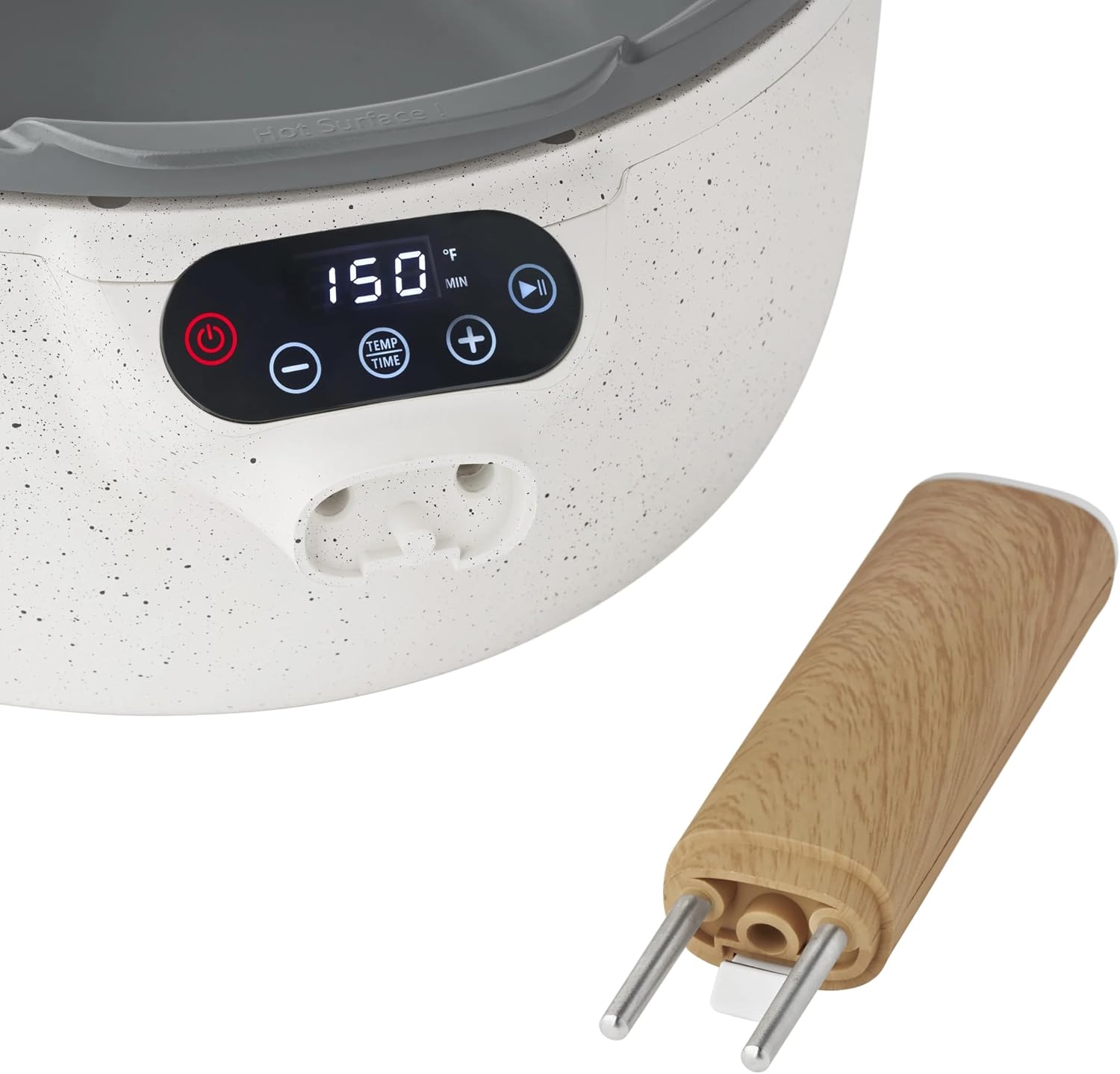 Electric Skillet with Detachable Handle, 3.5-Liter Ceramic Nonstick Frying Pan for One-Pot Meals