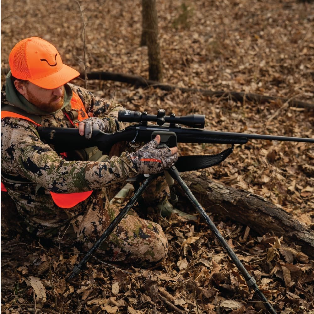 BOG DeathGrip Aluminum Tripod with Durable Frame, Lightweight, Stable Design, Bubble Level, Adjustable Legs, Shooting Rest, and Hands-Free Operation for Hunting, Shooting, and Outdoors