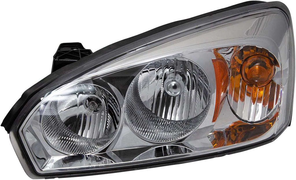 TRQ 2 Piece Headlight Assembly Set Driver & Passenger Side Compatible with Chevrolet Malibu 2004-2007 Malibu Classic LS Classic LT 2008 GM2502235 GM2503235 15851372 15851373