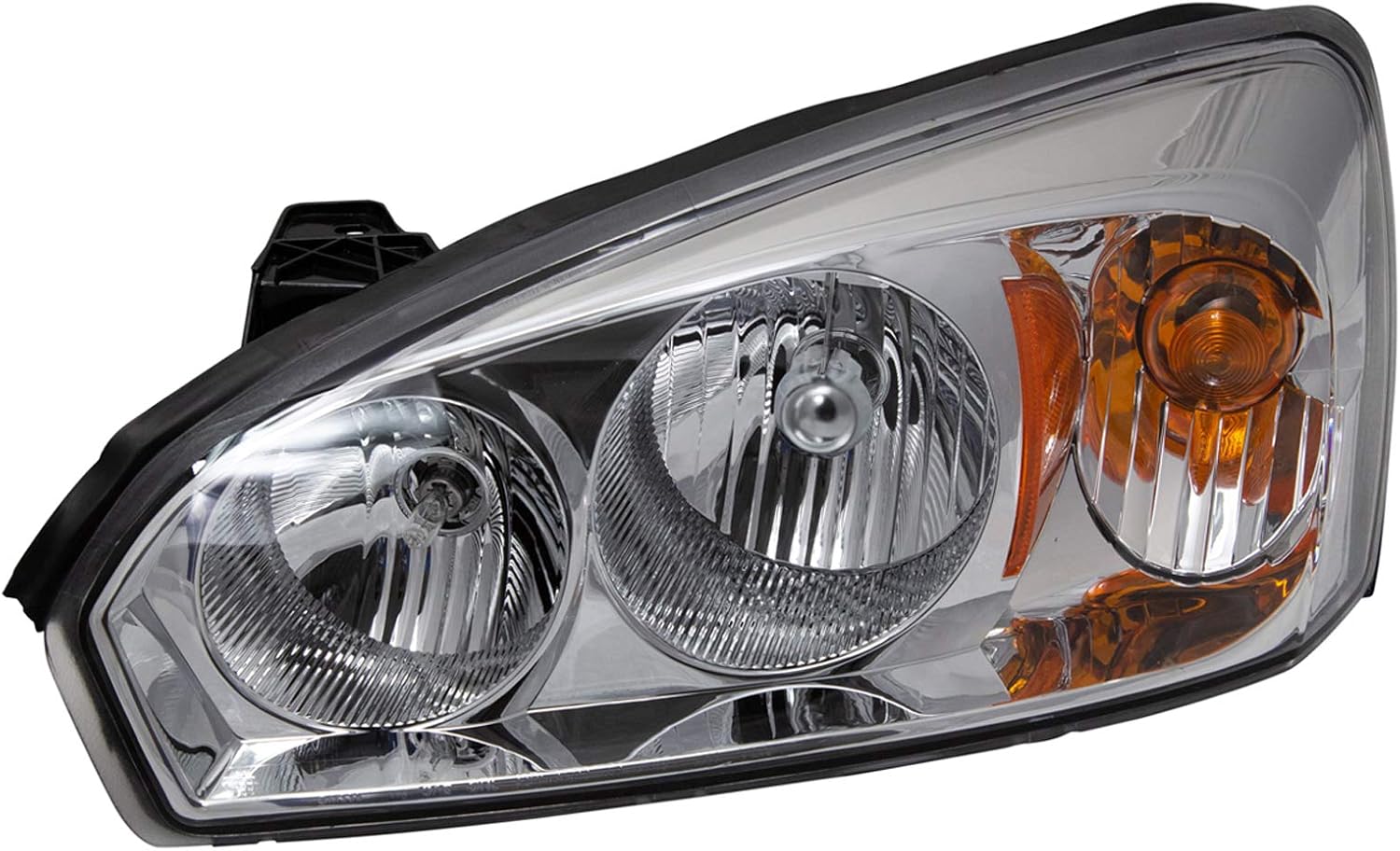 TRQ 2 Piece Headlight Assembly Set Driver & Passenger Side Compatible with Chevrolet Malibu 2004-2007 Malibu Classic LS Classic LT 2008 GM2502235 GM2503235 15851372 15851373