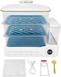24L Electric Vegetable Steamer, 3-Tier Digital cooking steamer with 24-Hour Delay Start, Keep Warm, Removable Water Tank and Stainless Steel Trays for Dumplings, Seafood, Eggs and Rice