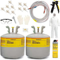 STANLEY F 994C Supercoat Canister Spray Foam Insulation Kit (600 Board Feet) - Class A Fire Rated Closed Cell Two Component Foam Sealant for Wall, Attic, Garage & Crawl Space | Includes Gun & Hose