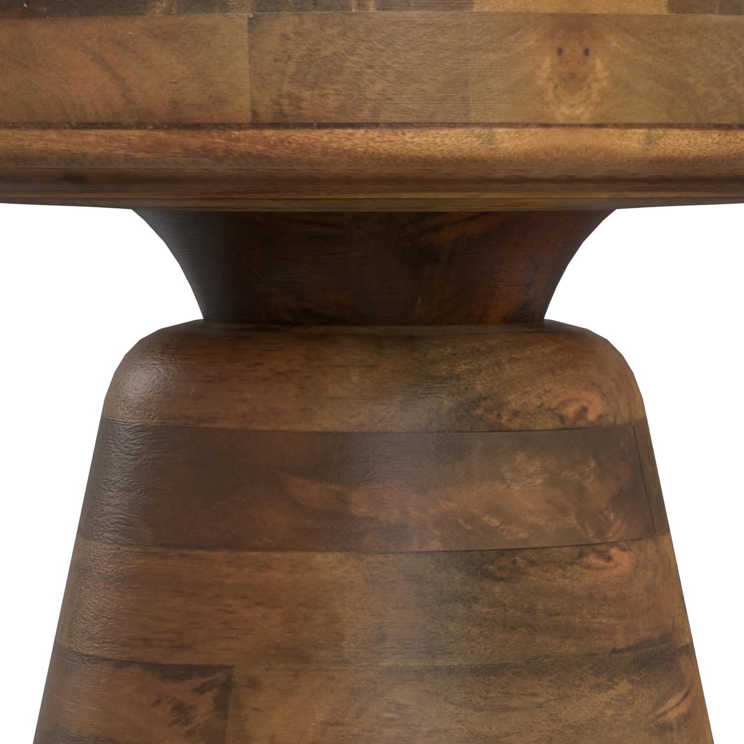 SIMPLIHOME Robbie Accent Table - 16 inch Wide Solid Mango Wood End Table in Walnut Brown, Boho Contemporary Rustic Side Table for Living Room or Bedroom with Multipurpose Function, Assembled