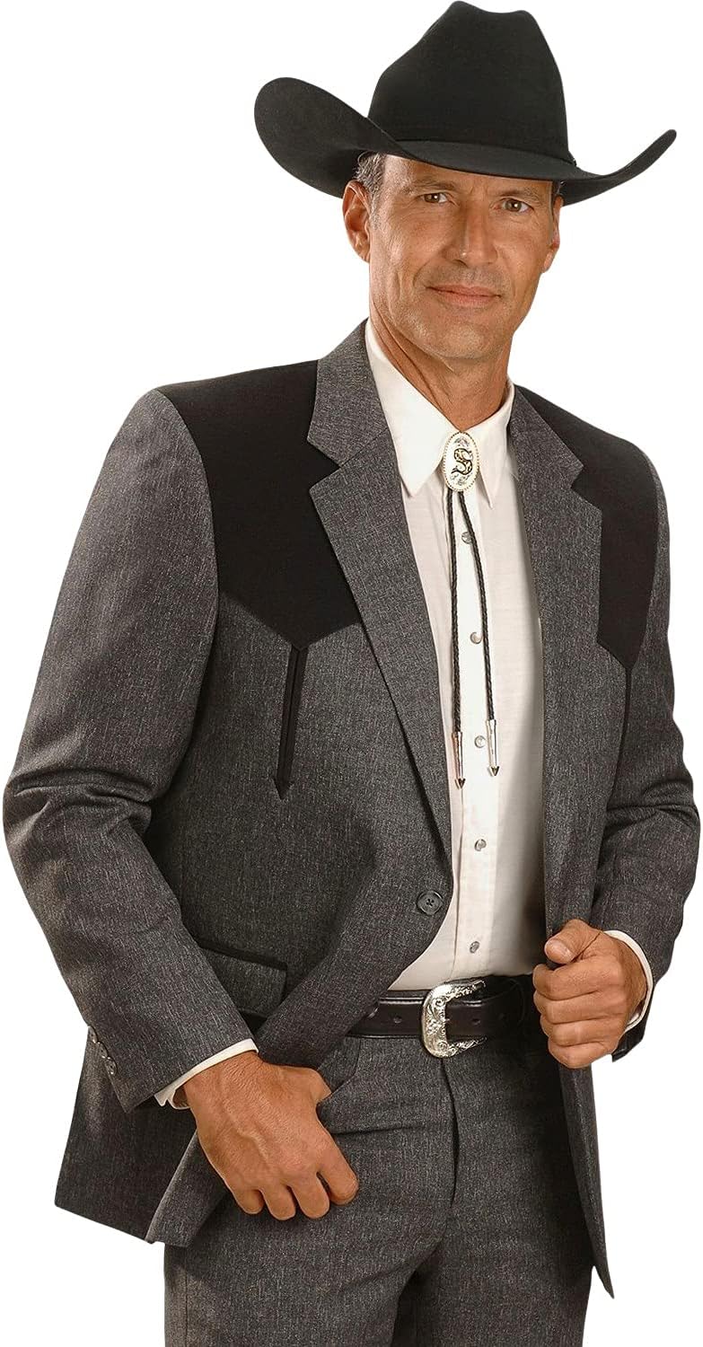 Black Polyester Swedish Knit Blazer by Circle S