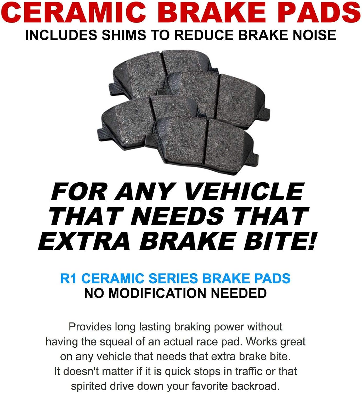 R1 Concepts Front and Rear Brake Kit For 2002-2006 Acura RSX| Drilled Slotted Brake Rotors| Ceramic Brake Pads and Rotors Kit| Hardware included