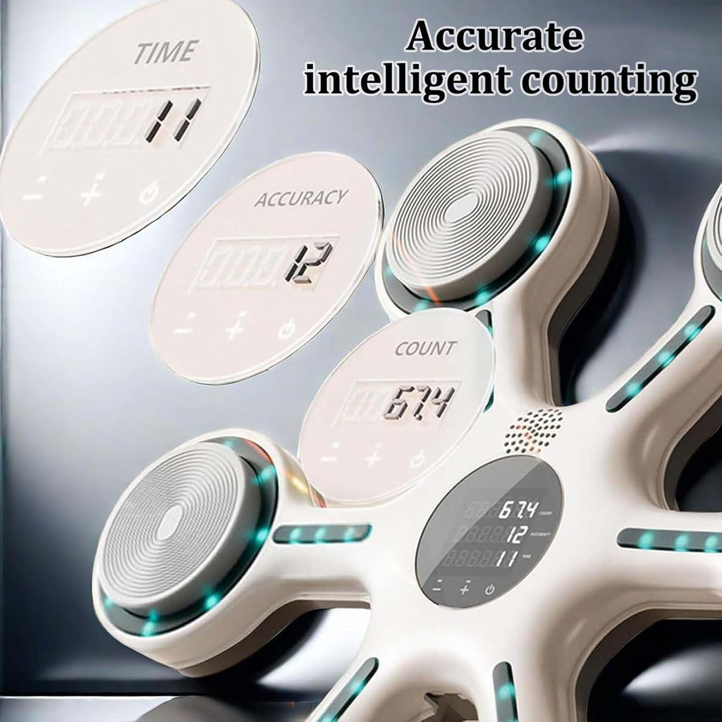 Music Boxing Machine, Adult Smart Music Boxing Machine with Bluetooth, Home Wall-Mounted Training Equipment, One-Punch Boxing Machine with Gloves, Punch-Free and Quiet