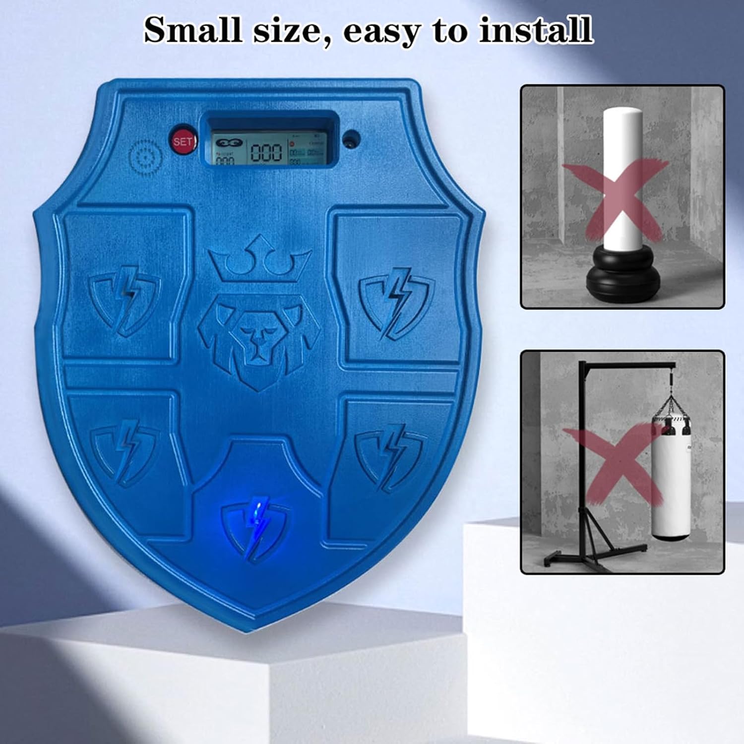 Smart Music Boxing Machine, Wall Mounted Target Boxing Reaction Wall Targets Punch Force Tester Equipment for Adult Youth Kids