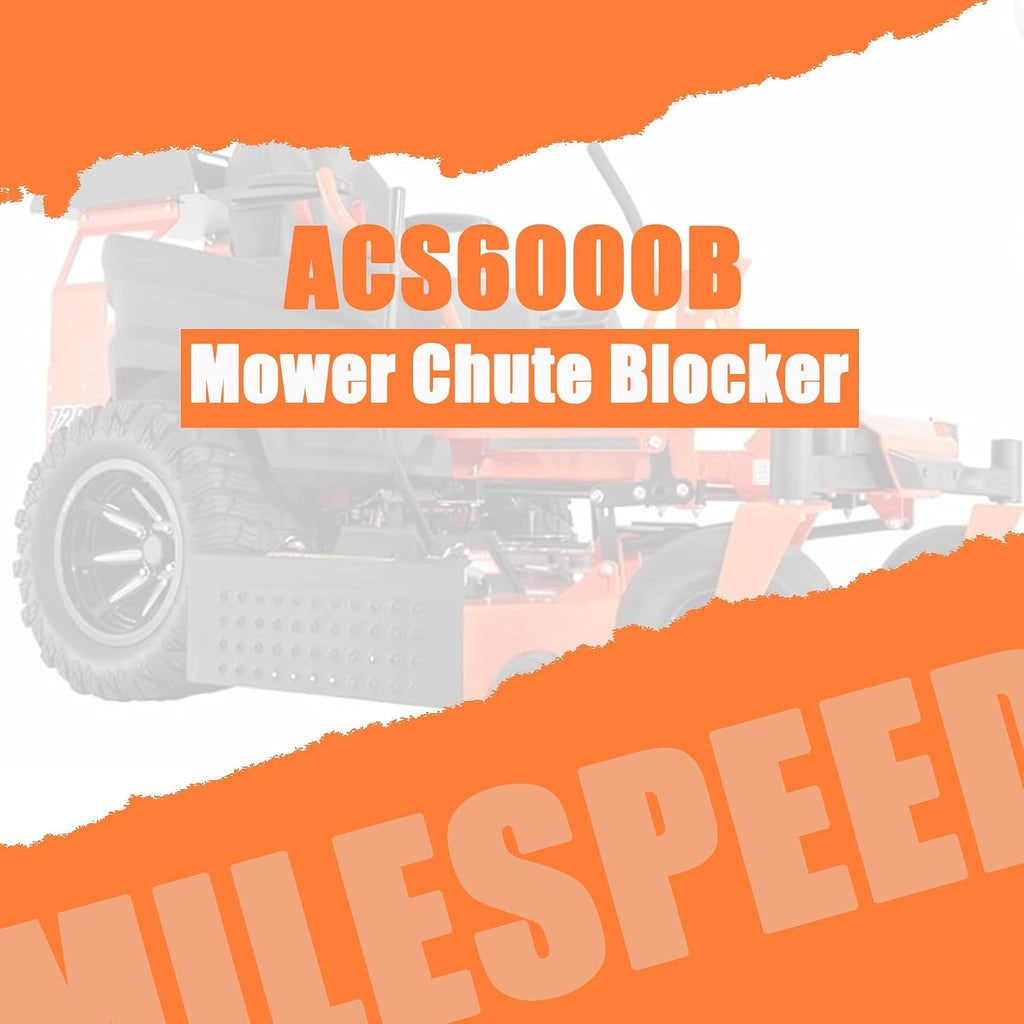ACS6000B Mower Chute Blocker Compatible with Bad Boy Mowers Maverick ZT Elite CZT 54'/ 60', Rogue Rebel Outlaw 61'/ 72' Mower Discharge Shield 088-6000-00