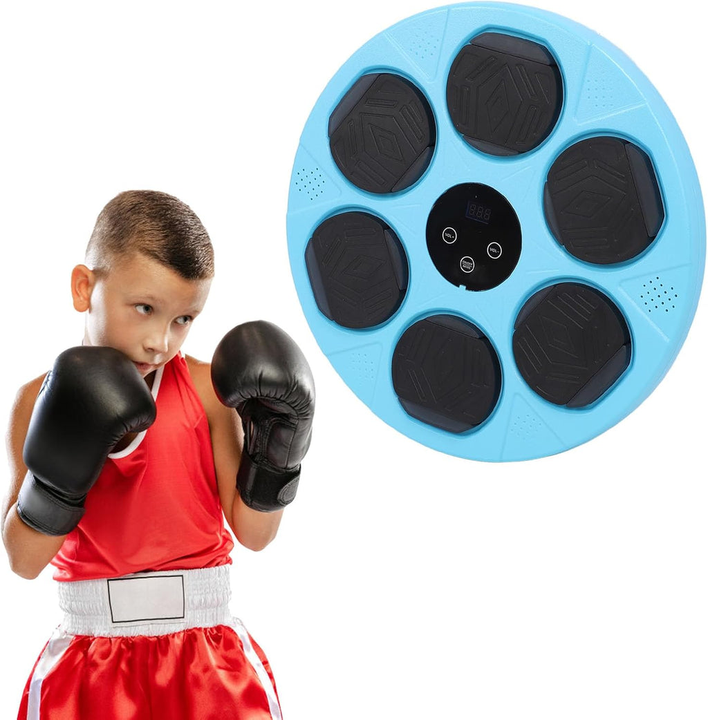 Gavigain Punching Target Wall Mount Boxing Training System, Adjustable Speed, Shock Absorption, LED Display for Kids, Beginners, Home Workout