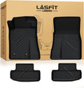 LASFIT Floor Mats for Ford Mustang 2015-2025 2026 All Weather Protector TPE Car Floor Liners, 1st & 2nd Row, 4pcs Black