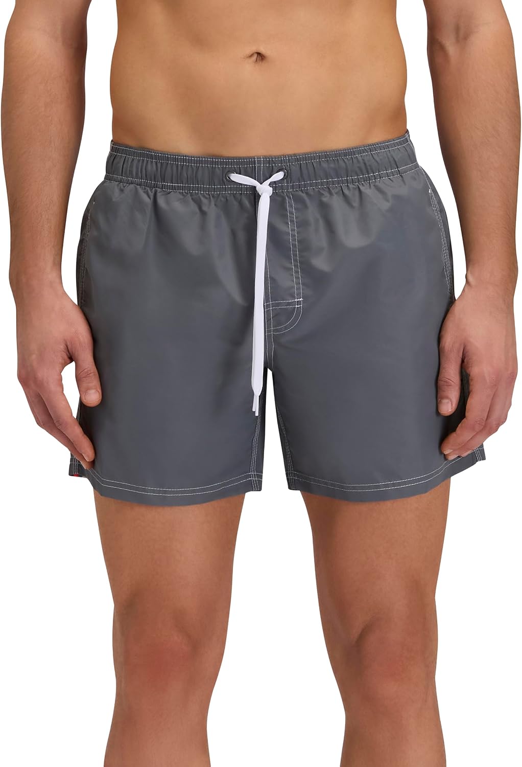 SUNDEK Mens Elastic Waist Boardshort, Swim Trunks 14' Length 5' Inseam