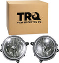 TRQ Driver and Passenger Side Headlight Assembly Set Compatible with 2007–2010 Jeep Compass without Automatic Leveling Headlights 2007–2017 Jeep Patriot without Automatic Leveling Headlights