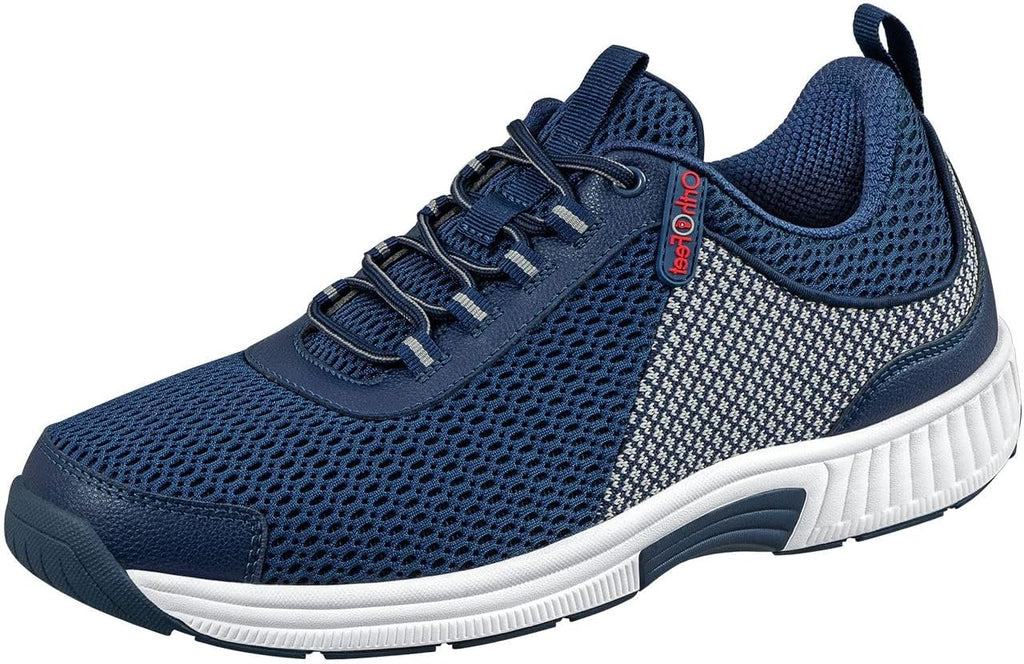Orthofeet Men's Orthopedic Edgewater Stretch Knit Walking Sneaker